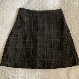 Aritzia classic mini skirt plaid 0
